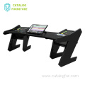 Professional keyboard desk piano stand with mobile sound cabinet